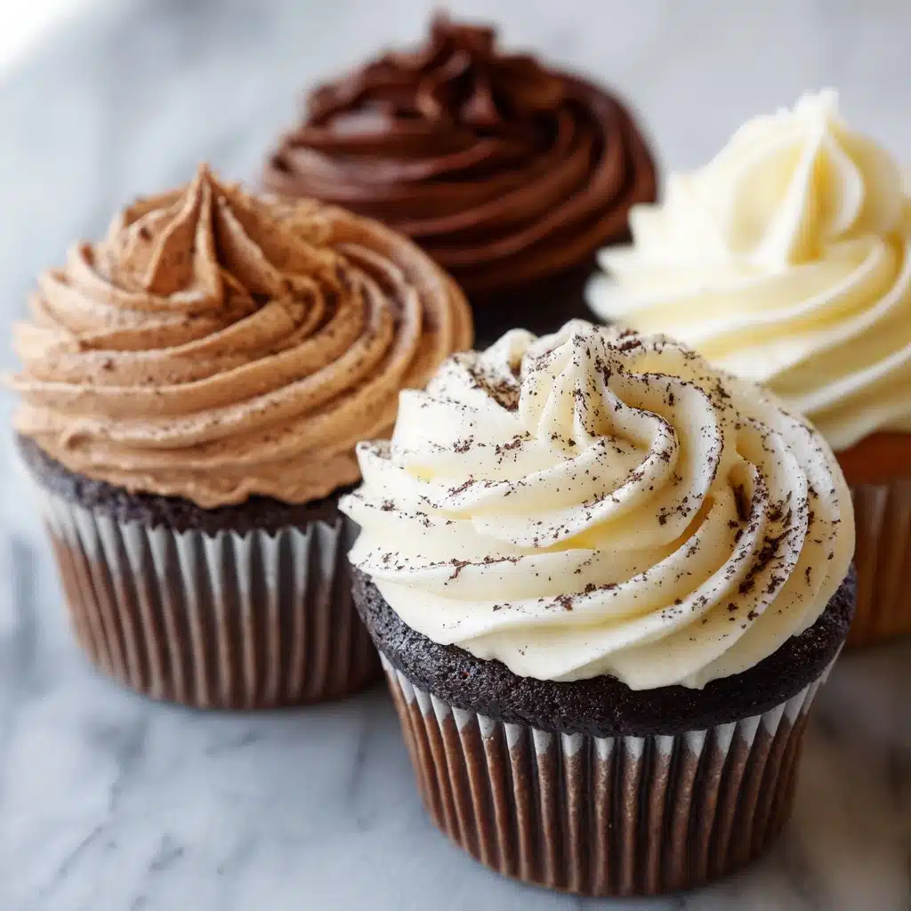 Buttercream Icing for Cupcakes (Vanilla and Chocolate) Recipe - Recipe Image