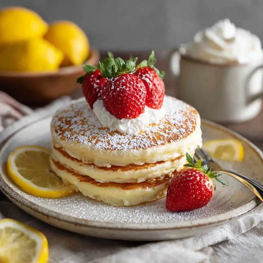 Cloud-like Lemon Soufflé Pancakes Recipe - Recipe Image