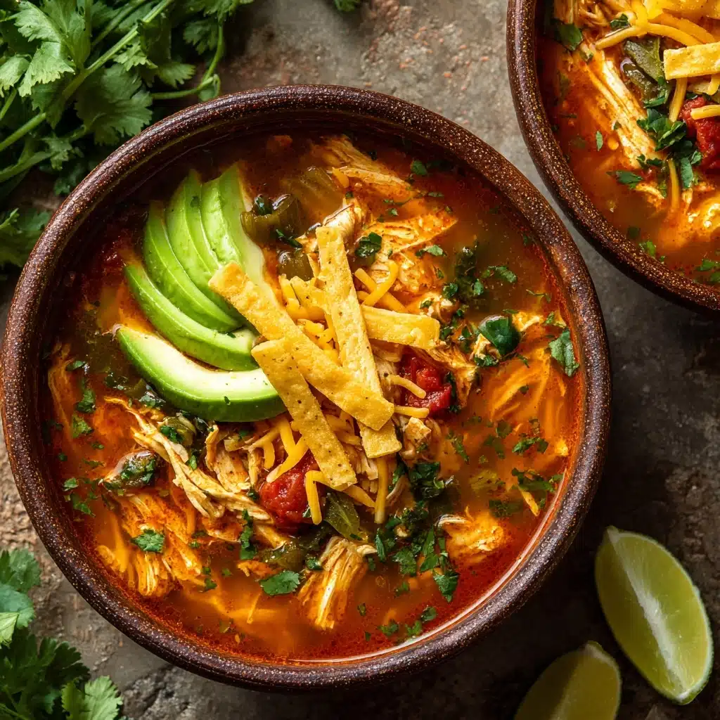 The Best Poblano Chicken Tortilla Soup From Scratch Recipe - Recipe Image