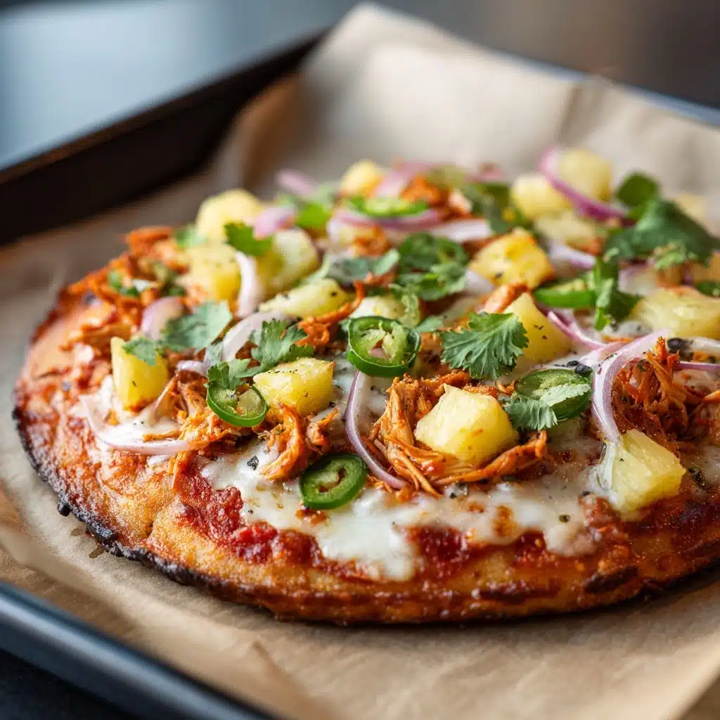 Pineapple Jalapeño BBQ Chicken Pizza Recipe - Recipe Image