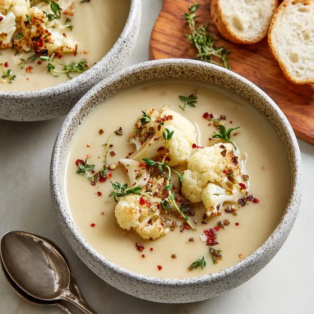 Delicious Vegan Cauliflower Soup Recipe - Recipe Image
