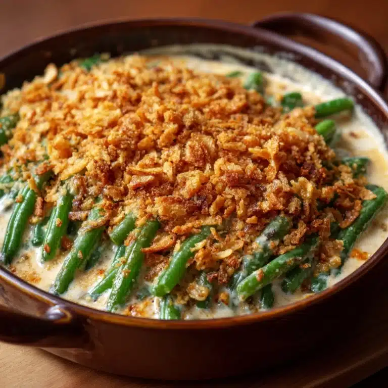 Easy Cream Cheese Green Bean Casserole Recipe