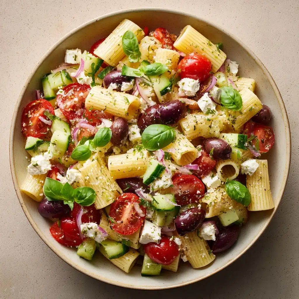 Horiatiki Pasta Salad Recipe