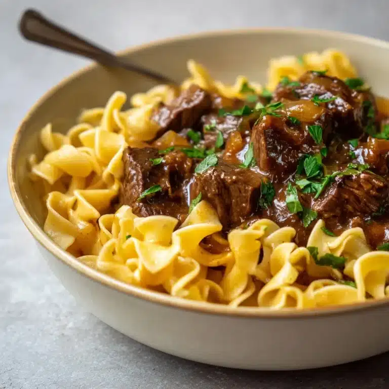 Slow Cooker Beef and Noodles Recipe