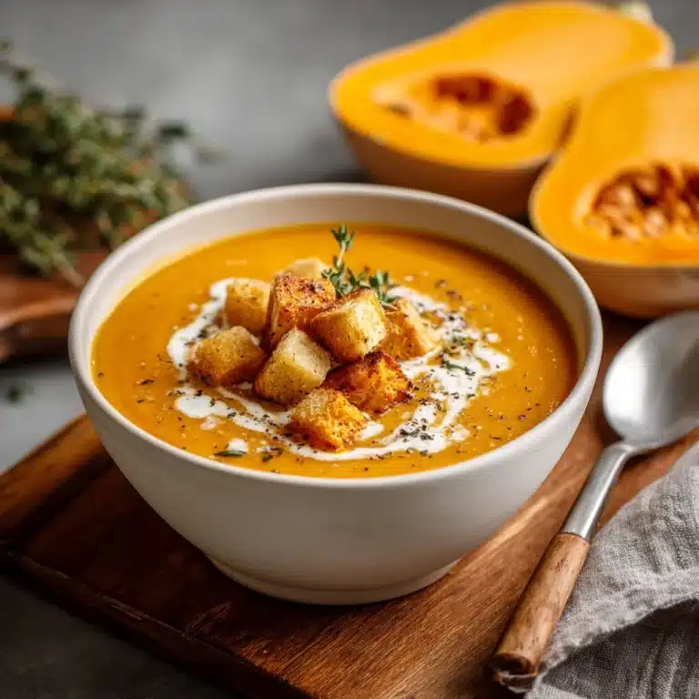 Roasted Butternut Squash Soup Recipe