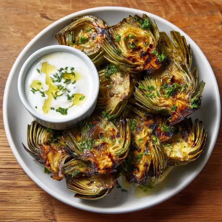 Grilled Artichokes with Garlic Aioli Recipe