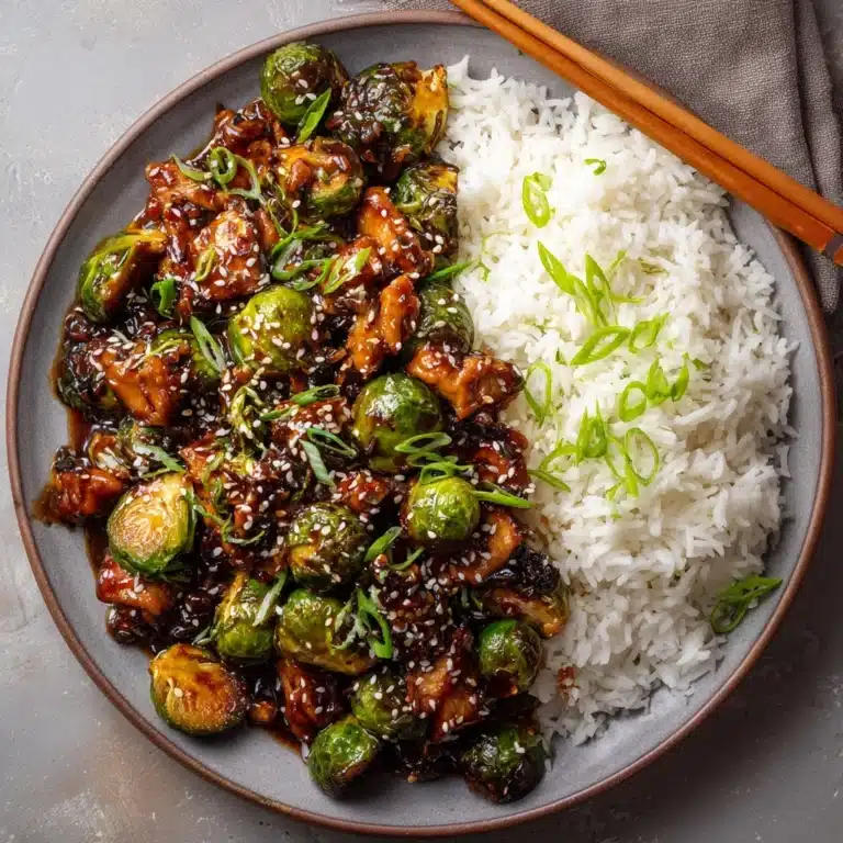 Air Fryer Sweet Chili Chicken and Brussels Sprouts Recipe