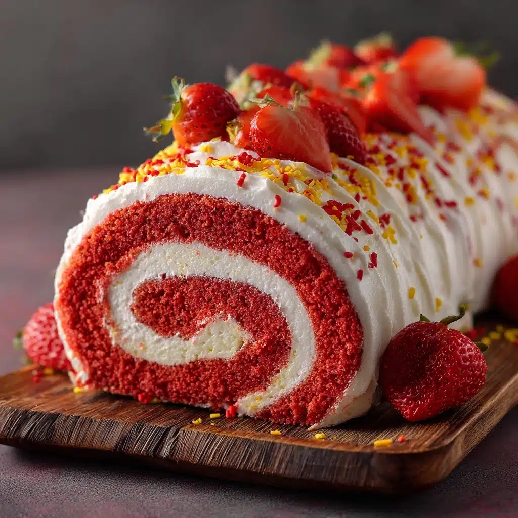 Strawberry Birthday Cake Roll Recipe