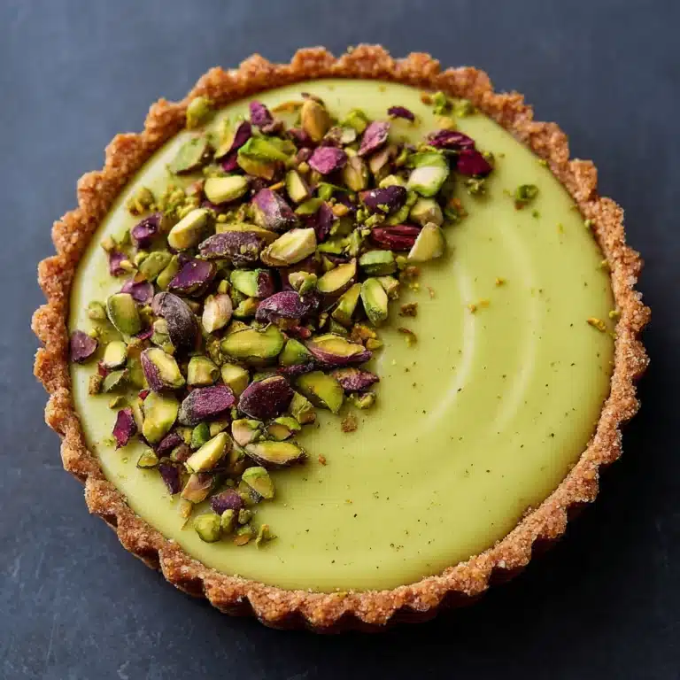 Pistachio Tart with Creamy Pistachio Paste Recipe