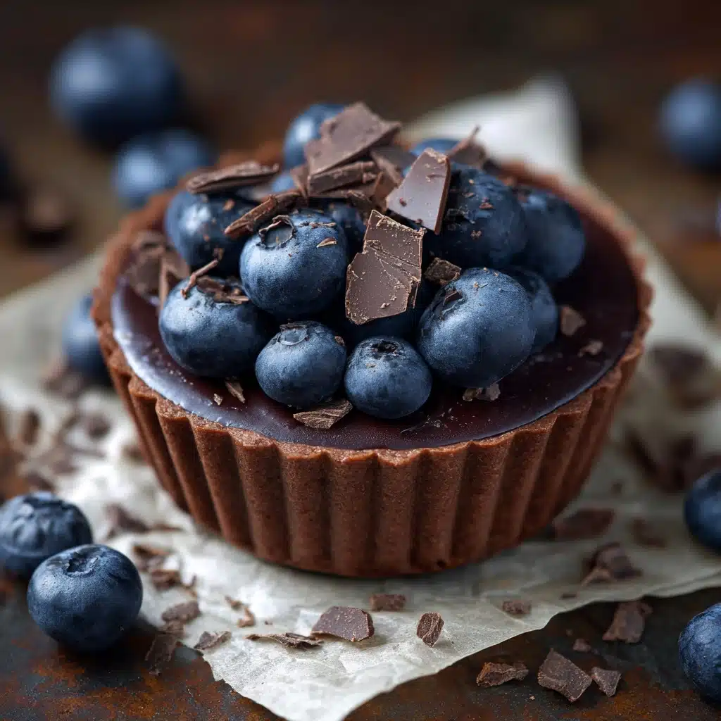 Dark Chocolate & Blueberry Frozen Yogurt Bites Recipe - Recipe Image