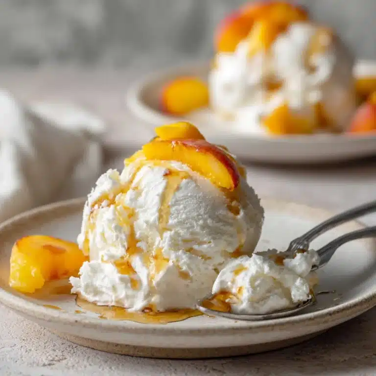 Homemade Peach Ice Cream Recipe