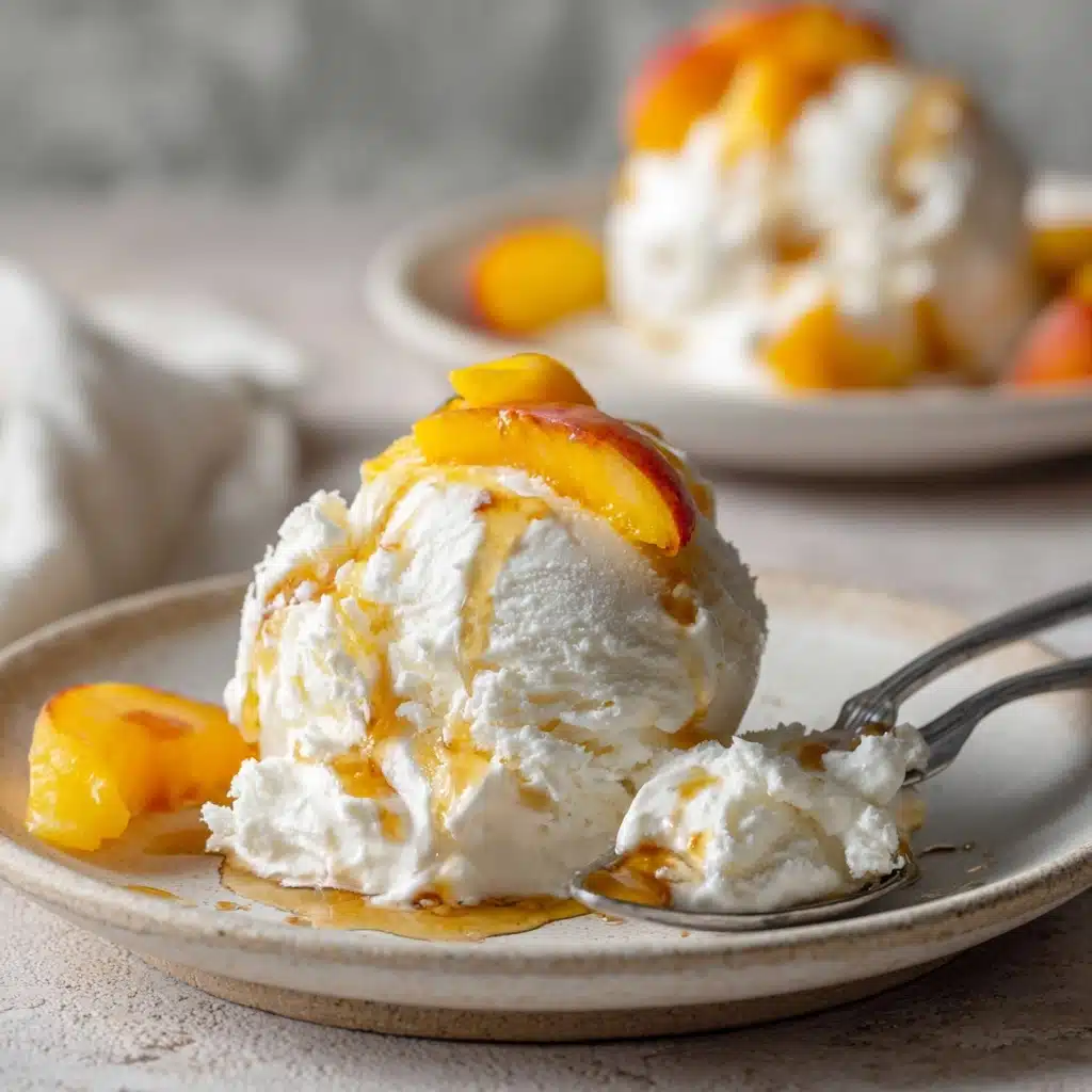 Homemade Peach Ice Cream Recipe