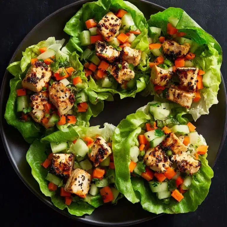 Thai Chicken Lettuce Wraps Recipe