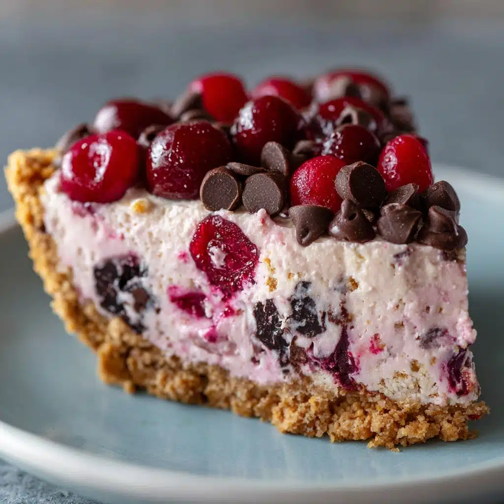 No-Bake Easy Cherry Chocolate Chip Pie Recipe