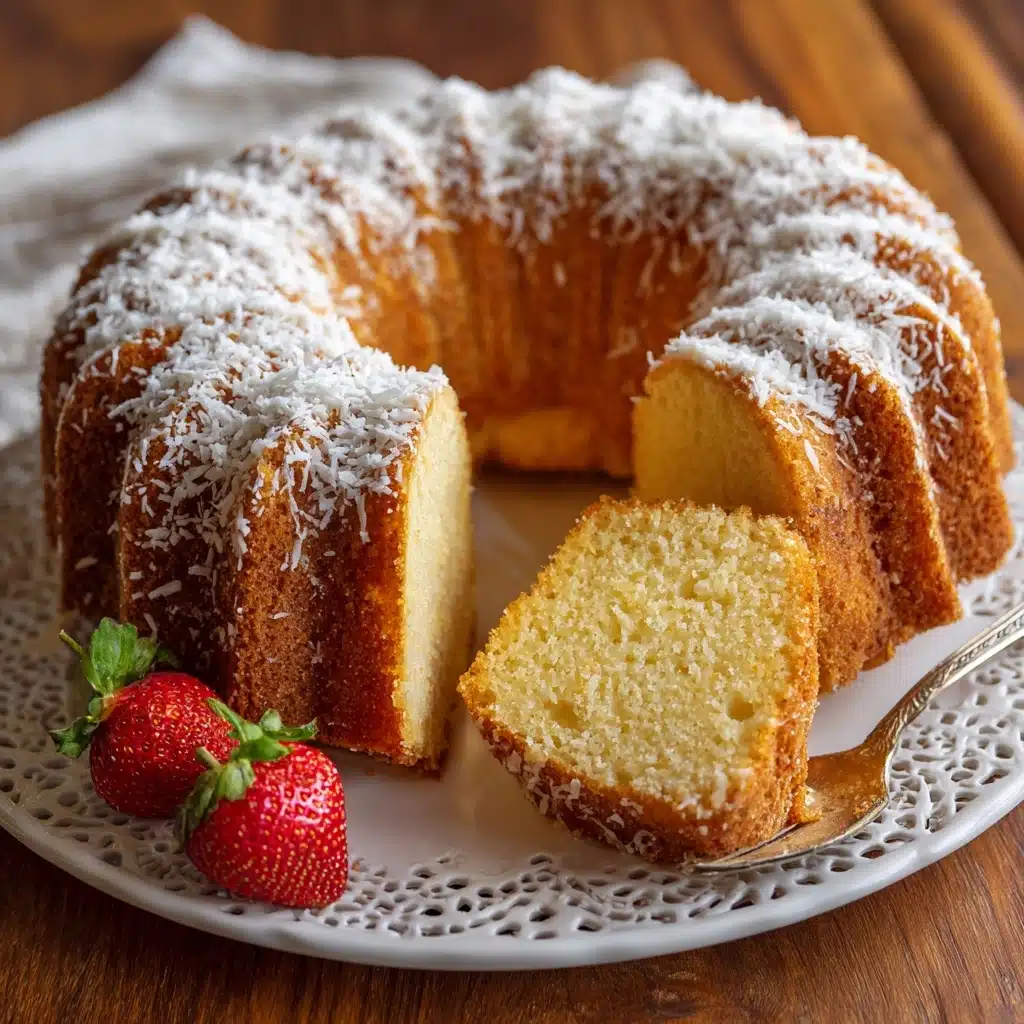 Delicious Coconut Cream Cheese Pound Cake Recipe - Recipe Image