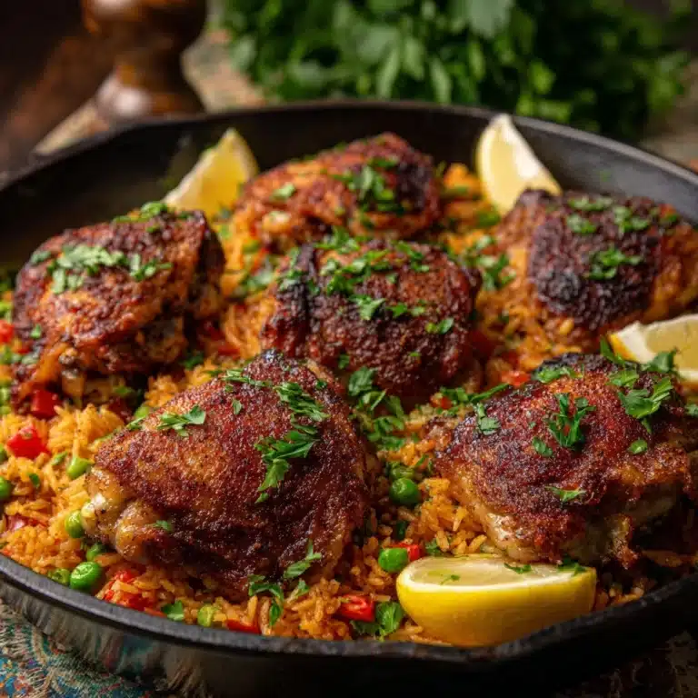 One Pan Spanish Chicken and Rice Recipe