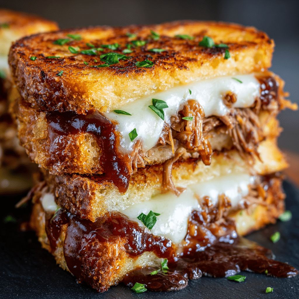BBQ Chicken Grilled Cheese Recipe