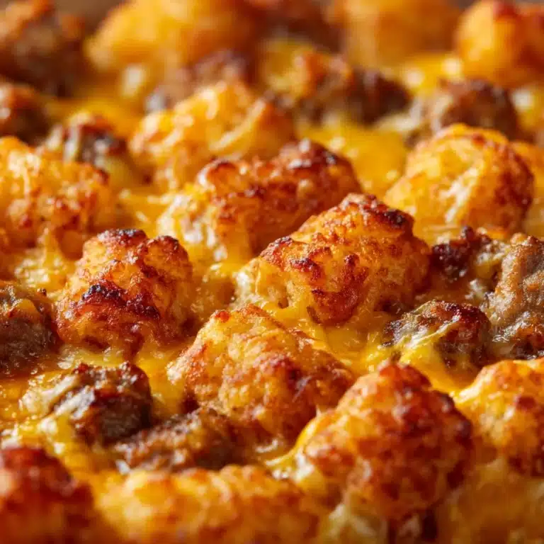 Cheesy Hot Dog Tater Tot Casserole Recipe