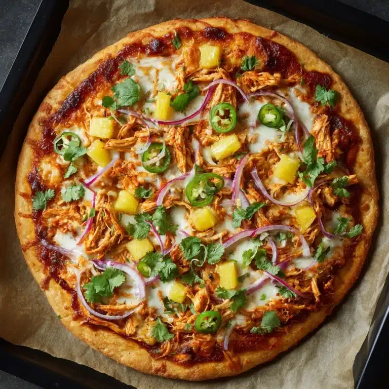 Pineapple Jalapeño BBQ Chicken Pizza Recipe