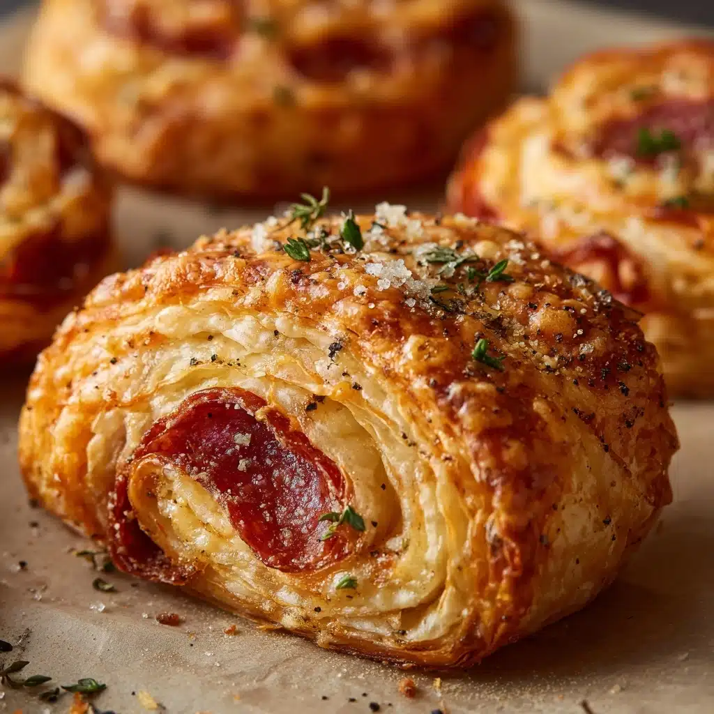 Easy Mozzarella Pepperoni Croissant Rolls Recipe - Recipe Image
