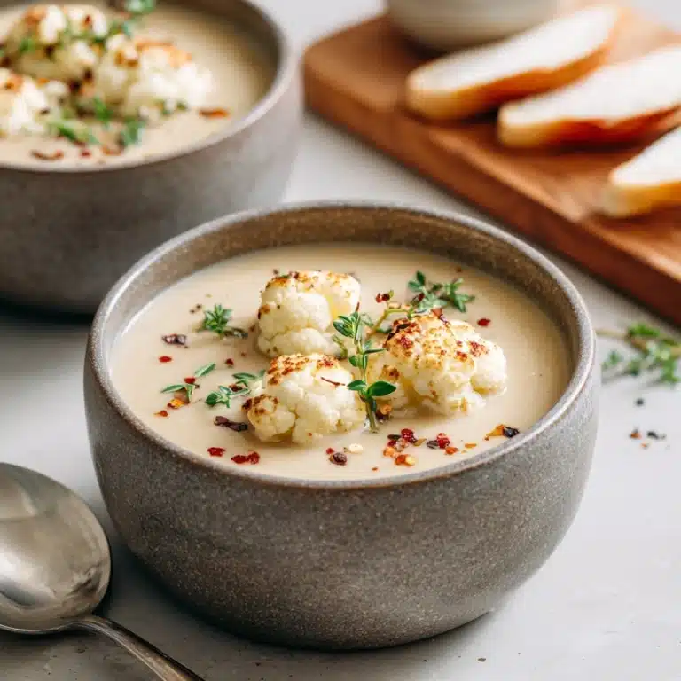 Delicious Vegan Cauliflower Soup Recipe