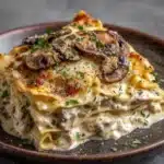 Mushroom Chicken Alfredo Lasagna Recipe