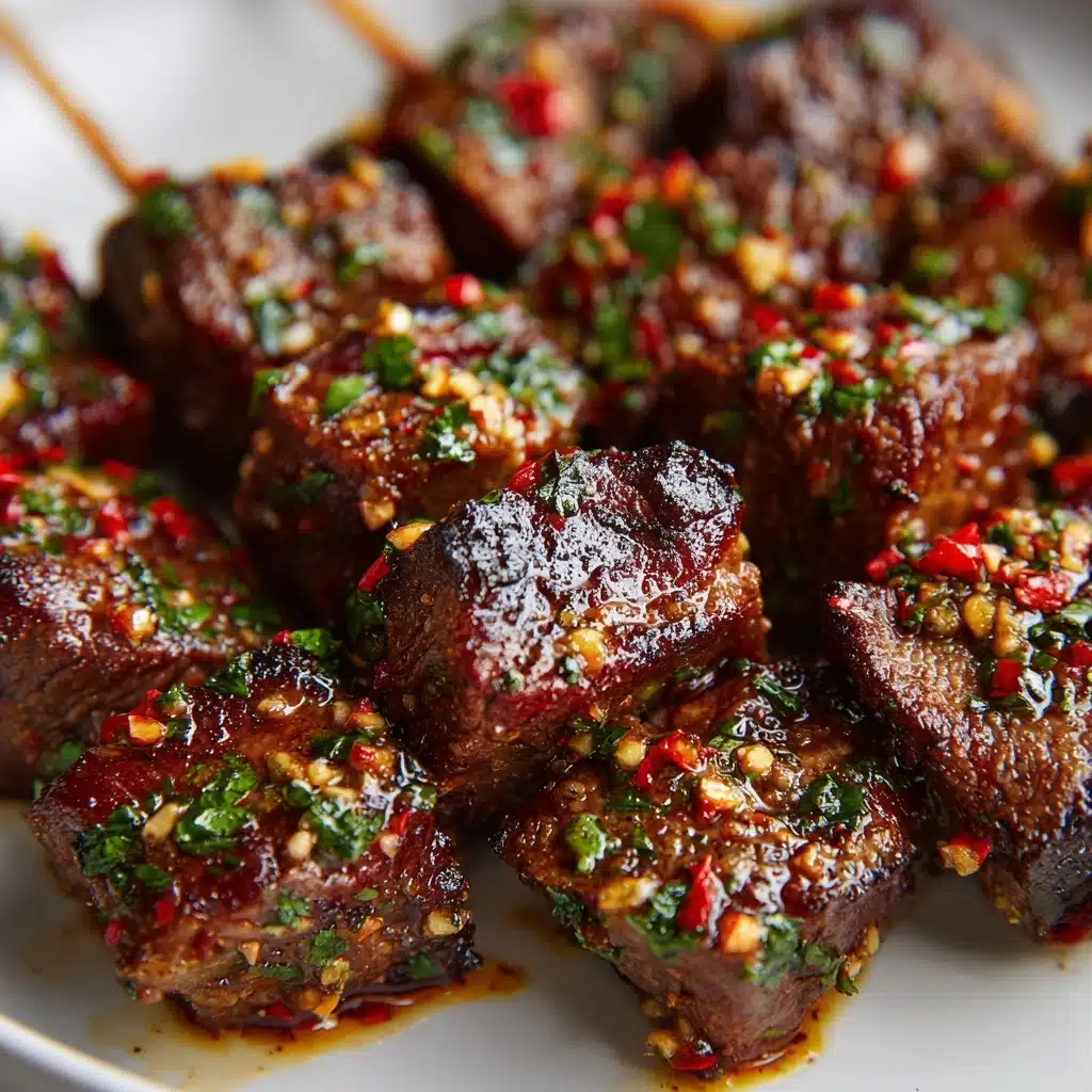 Cajun Garlic Parmesan Air Fryer Steak Skewers Recipe