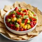 Salsa with Cinnamon-Sugar Tortilla Chips Recipe