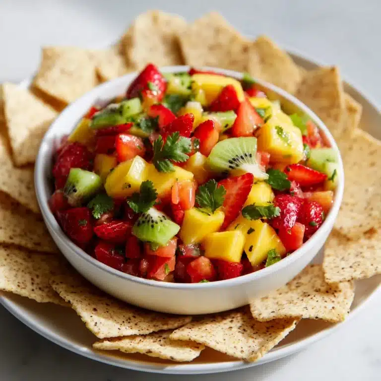 Salsa with Cinnamon-Sugar Tortilla Chips Recipe