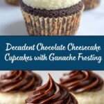 Chocolate Cheesecake Cupcakes with Whipped Ganache Frosting Recipe