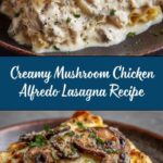 Mushroom Chicken Alfredo Lasagna Recipe