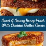 Honey Peach White Cheddar Grilled Cheese Recipe