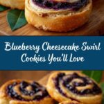 Blueberry Cheesecake Swirl Cookies Recipe