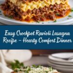 Easy Crockpot Ravioli Lasagna Recipe