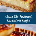 Old-Fashioned Custard Pie Recipe