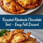 Roasted Rhubarb Chocolate Tart Recipe