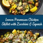 Skillet Lemon Parmesan Chicken with Zucchini and Squash Recipe