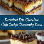 Keto Chocolate Chip Cookie Cheesecake Bars Recipe