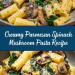 Creamy Parmesan Spinach Mushroom Pasta Recipe