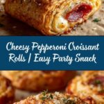 Easy Mozzarella Pepperoni Croissant Rolls Recipe