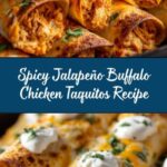 Jalapeño Cream Cheese Buffalo Chicken Taquitos Recipe