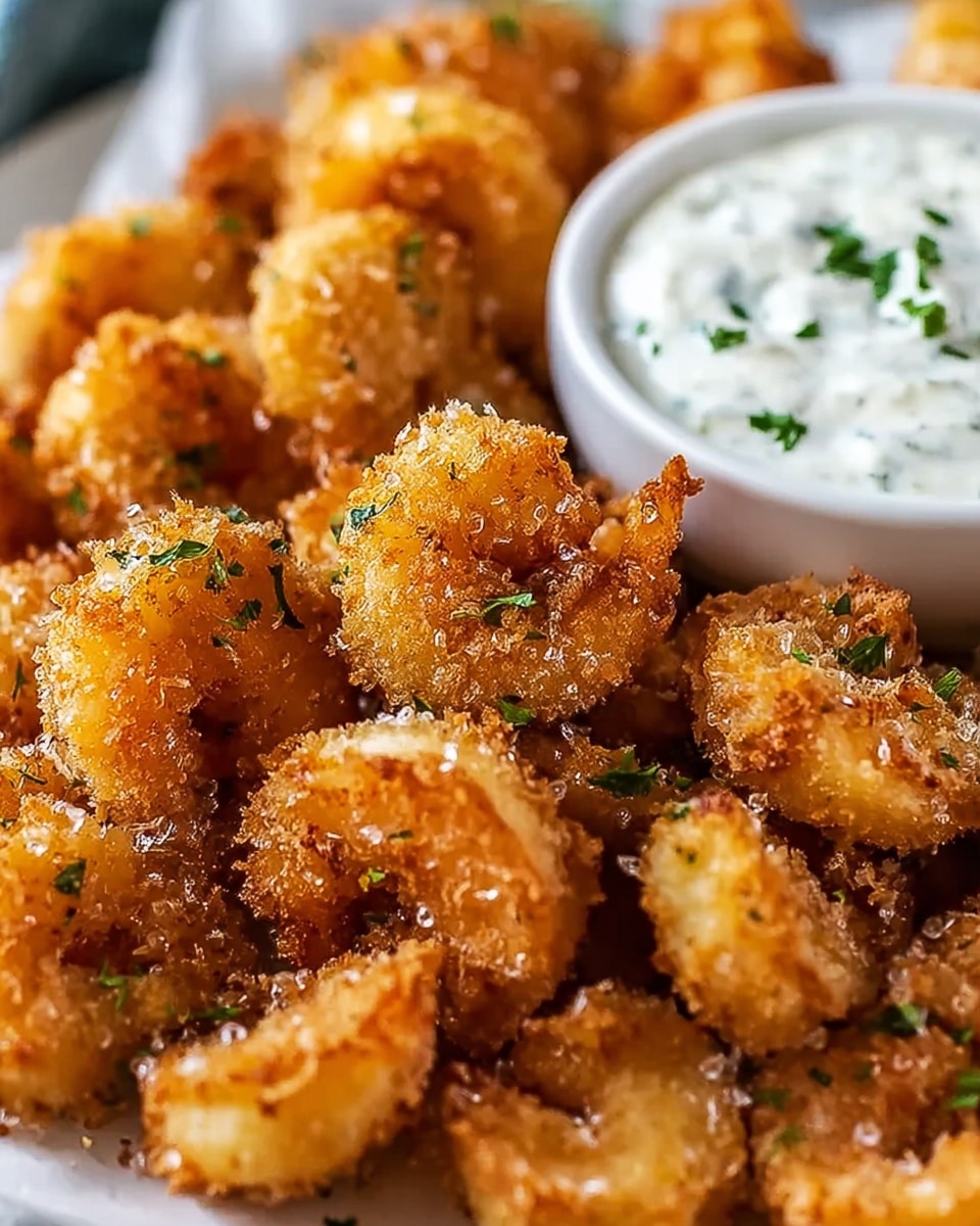 Crispy Fried Mushrooms with Cool Ranch Dip Recipe - Recipe Image