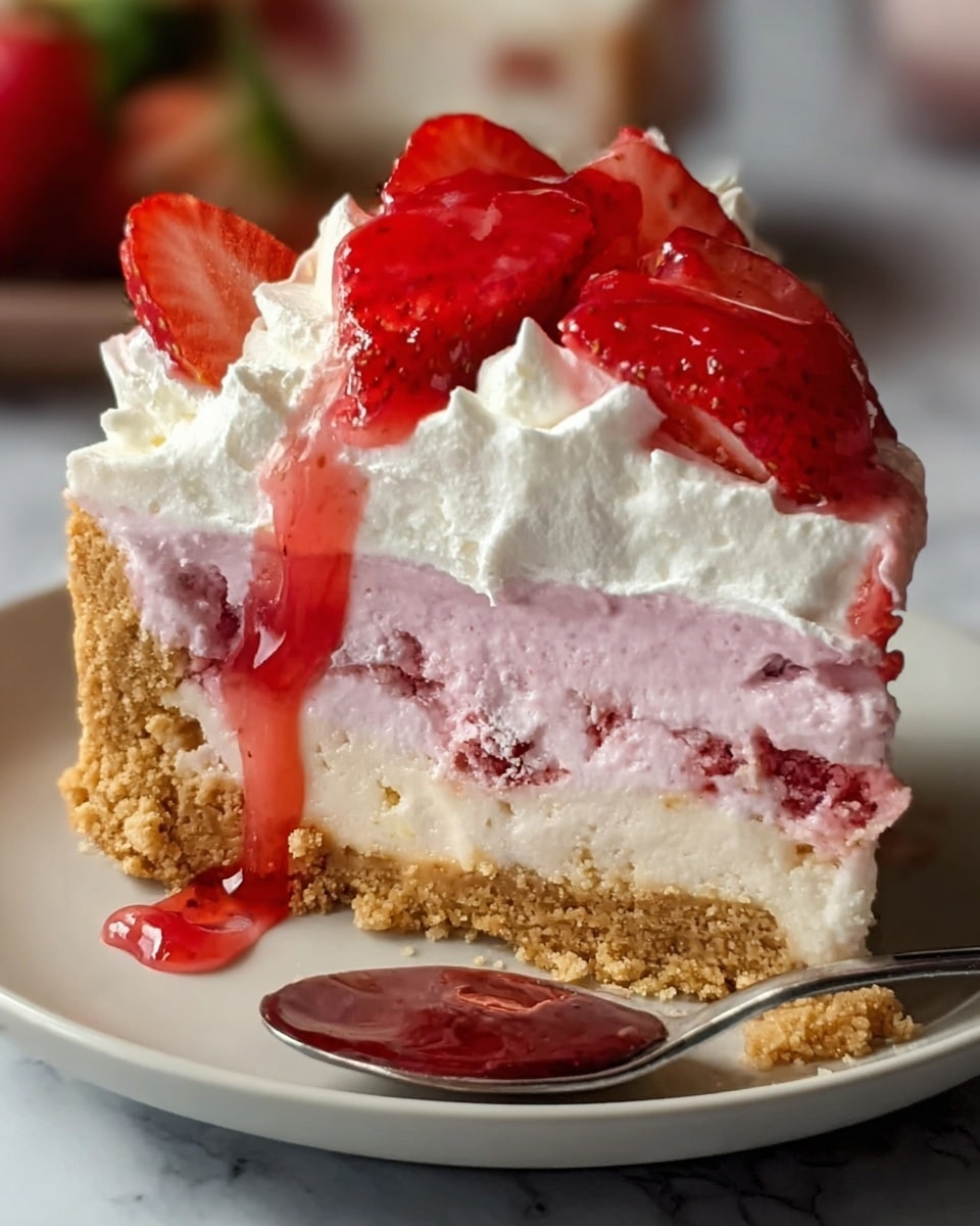 Tropical Strawberry Split Cake Recipe - Recipe Image