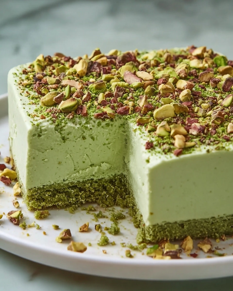 Saint Patrick's Day Pistachio Pudding Cake Recipe - Recipe Image