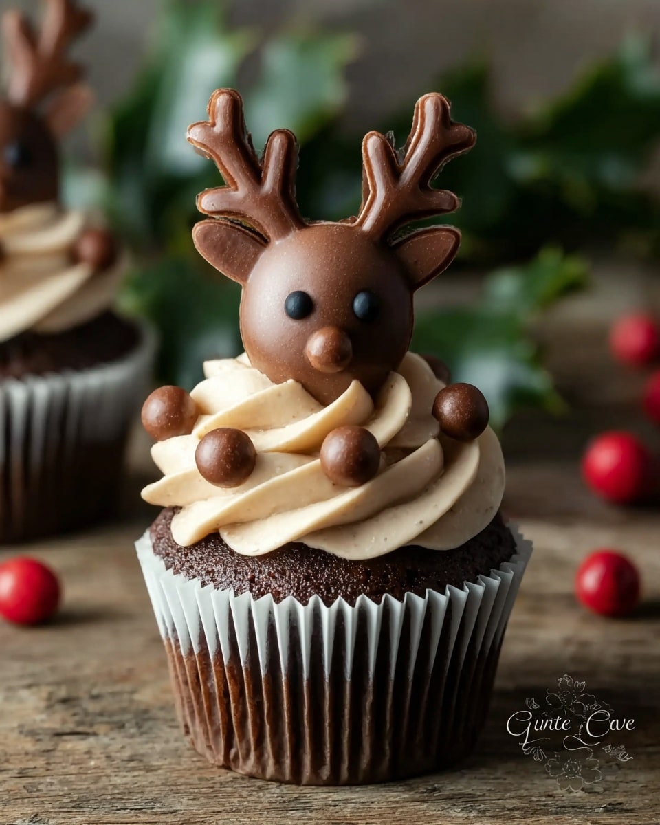 Easy Reindeer Cupcakes Recipe - Recipe Image