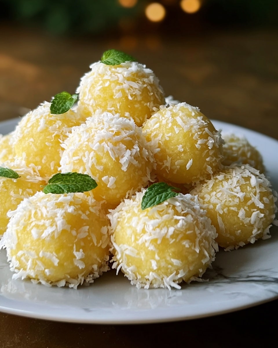 Pineapple Christmas Balls Recipe - Recipe Image