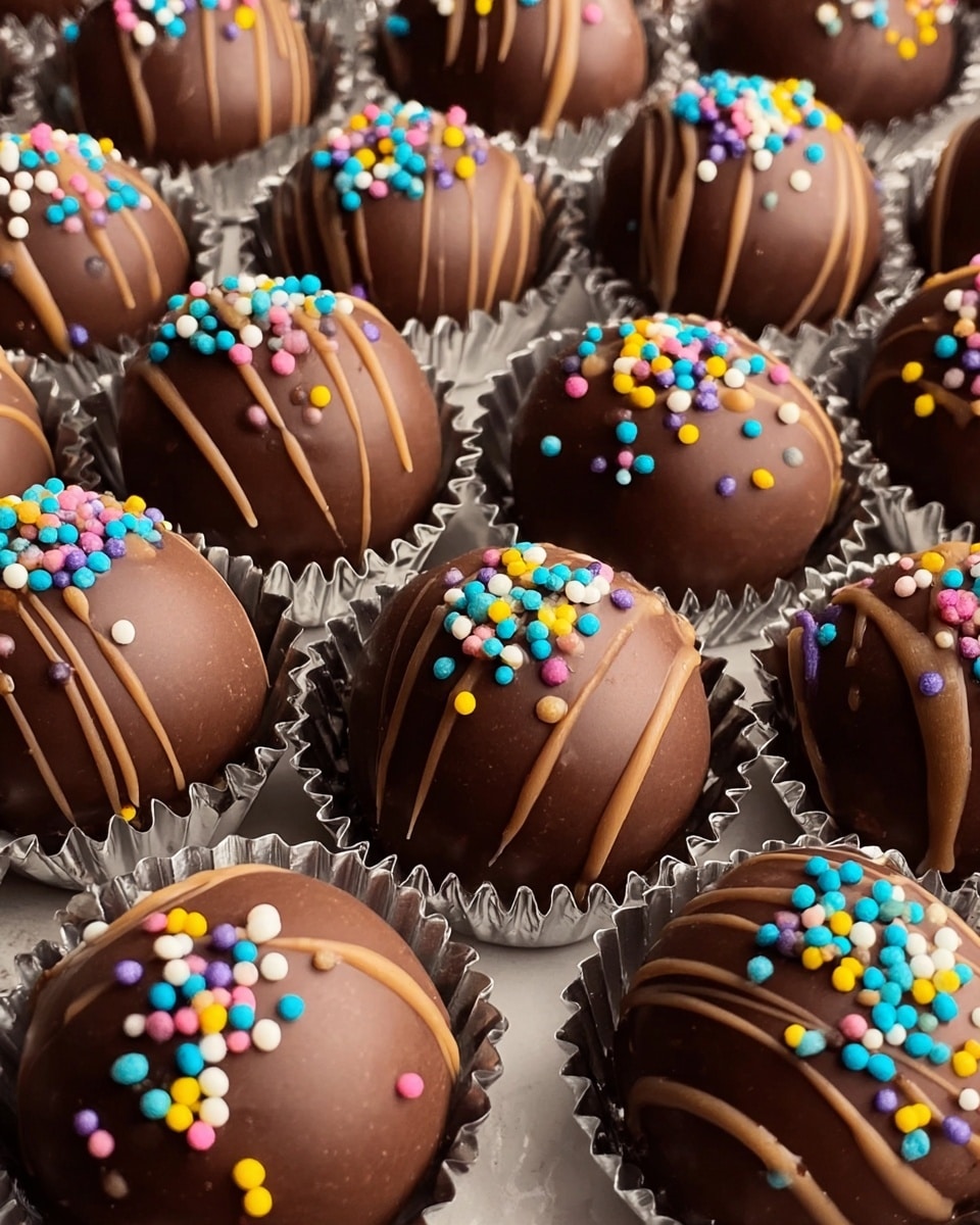 Chocolate-covered Christmas Cake Puffs Recipe - Recipe Image