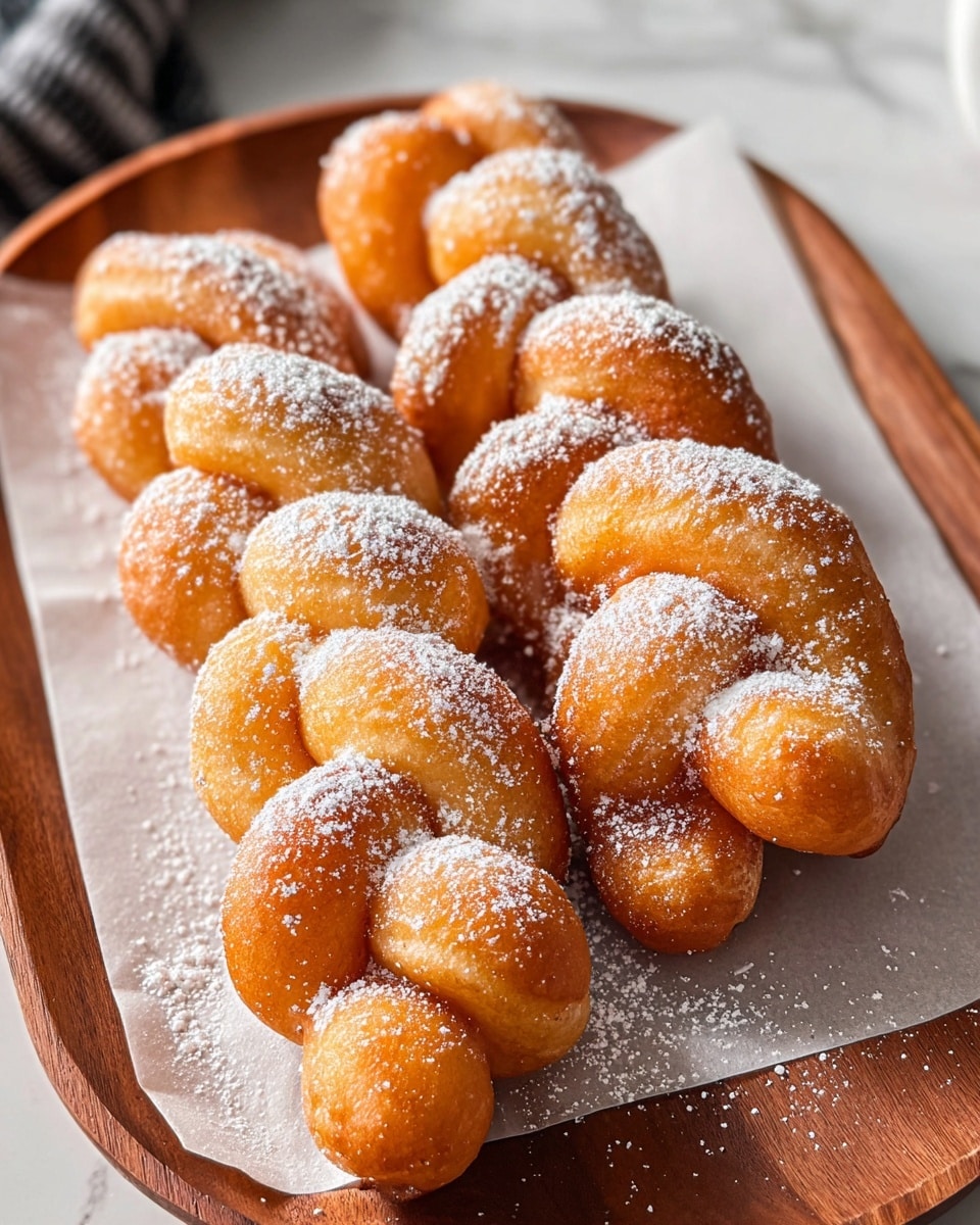 Korean Twisted Donuts (Kkwabaegi) Recipe - Recipe Image