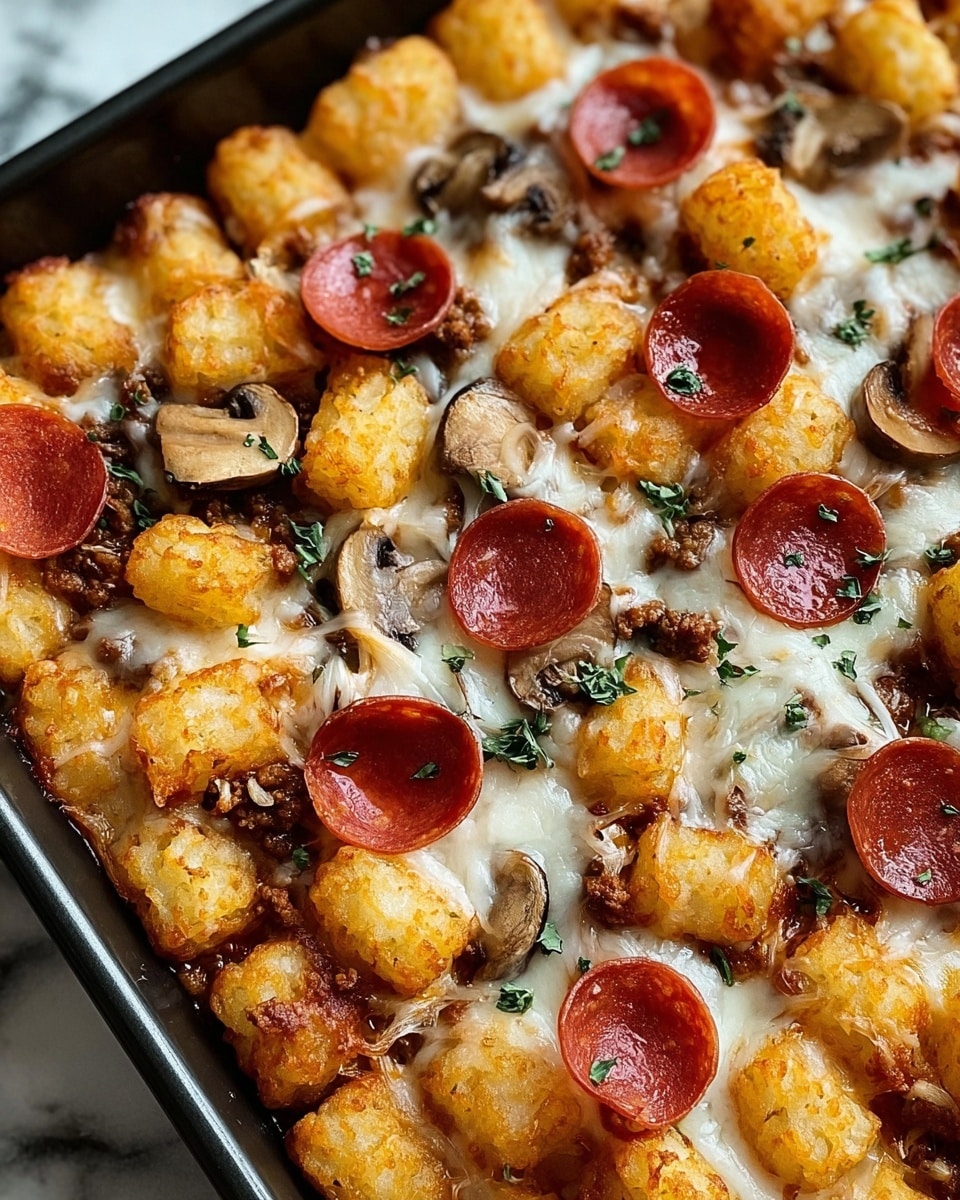 Pizza Tot Casserole Recipe - Recipe Image