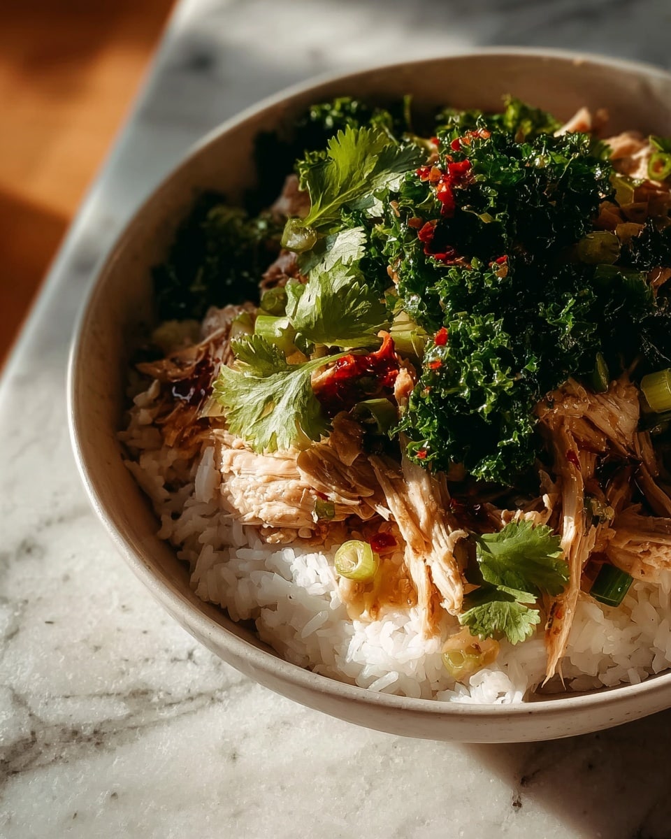 Shredded Chicken & Rice Bowl Recipe - Recipe Image